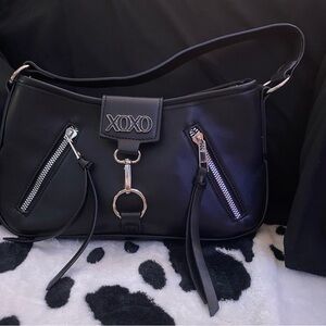 XOXO Elegant Black Shoulder Bag